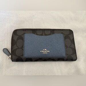 Coach Black and Navy Wallet